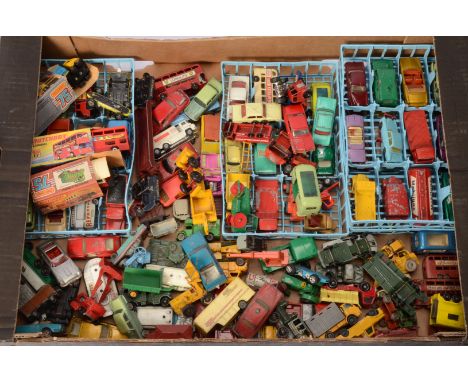 Playworn Post-war and Later 1:64 Scale and Similar Diecast Vehicles, vintage and modern commercial, private, competition, mil