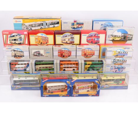 Corgi Classics and Other Modern Diecast Buses and Coaches, a boxed group includes AN41307 Wrights Solar Fusion Doigs of Glasg