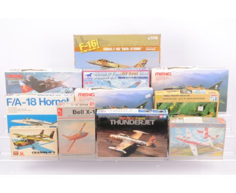 WWII and Later Aircraft Kits of Far Eastern Manufacture, a boxed collection, 1:72 scale, Hobby Craft HC1363 Bell X-1, HC1362 