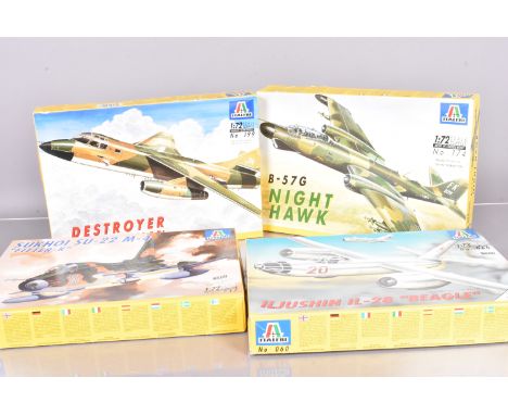 Italeri Fighter Jets and Display Jets, a boxed collection, 1:72 scale, 1308 MB 326, 1324 Blue Angels, 1297 Aerobatic Team Col