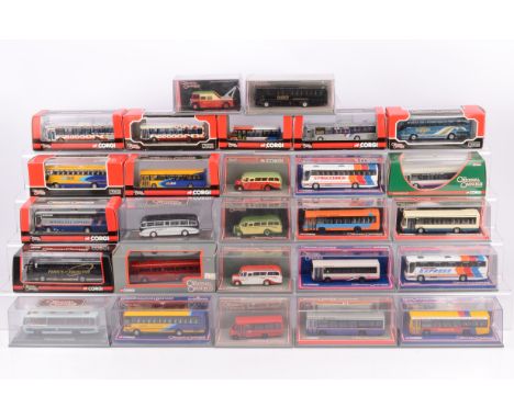 Corgi Original Omnibus Single Deck Buses,  a cased collection of 1:76 scale vintage and modern single deck buses, from variou