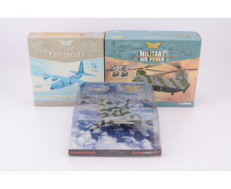 Corgi Aviation Archive Post-war and Modern Aircraft, 1:144 scale boxed AA31505 Lockheed Hercules Falklands Anniversary 2002 (