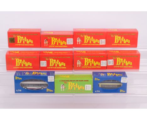 Britbus 1:76 Scale Diecast Buses, a boxed group comprises, Double Deck models, R811 Alexander R Type Scania 113 Strathclyde, 