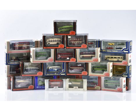 Exclusive First Editions 1:76 Scale Public Transport Commercial Vehicles and Cars, a boxed collection of vintage vehicles com