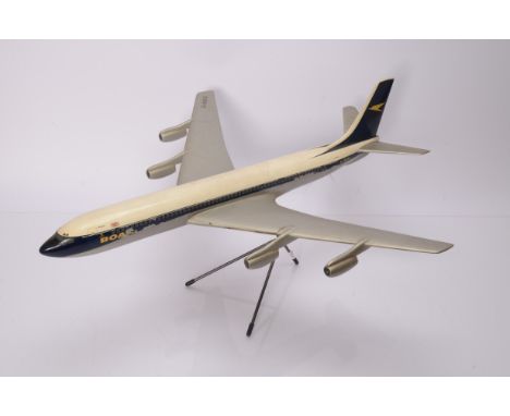Westway Models Travel Agents Display Model Boeing 707-436 in BOAC Livery, a fibre glass model, generally in worn condition, w