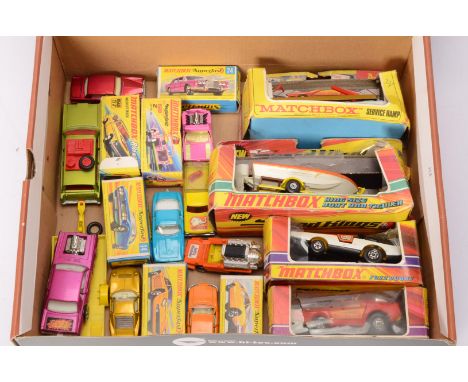 Matchbox King Size and Superfast, a collection of cars private and emergency, boxed /partially boxed models, Superfast 24 Rol