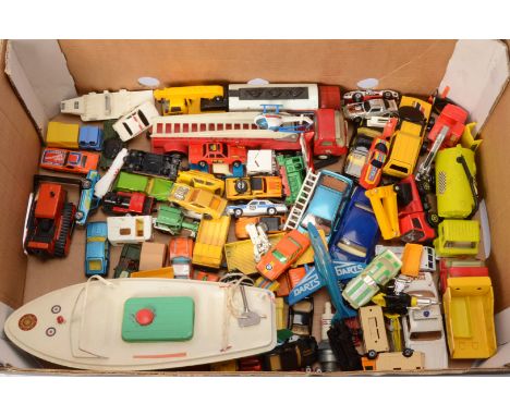 1970s and Later Diecast Vehicles Radio Controlled Cars and Motor Launch, unboxed/playworn commercial, private, emergency, mil