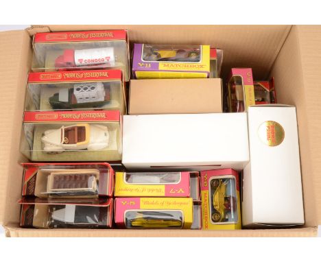 Matchbox Models Of Yesteryear a boxed collection of mainly commercial vehicles, includes some Grand Prix and road cars all in
