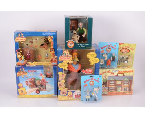 Modern TY and Film and Other Toys and Collectibles, boxed/packaged examples, Wallace &amp; Gromit, Wesco talking alarm clock,