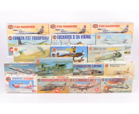 Airfix Post-war Military Aircraft and Helicopters, a boxed group 1:72 scale, 03049 Strikemaster, 03068 58A Pucara, 03059 Tuca