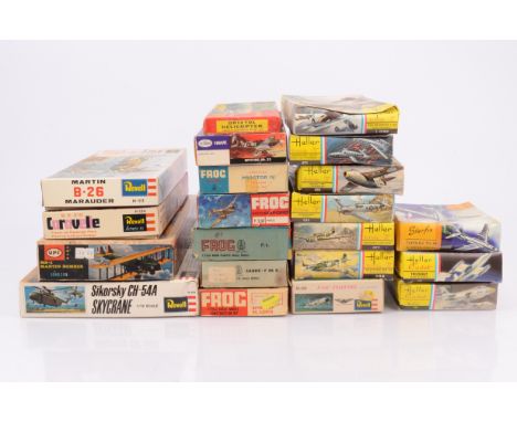 Vintage WWI and Later Military and Civil Aircraft Kits, a boxed collection mainly 1:72 scale, Lincoln International 110 Brist