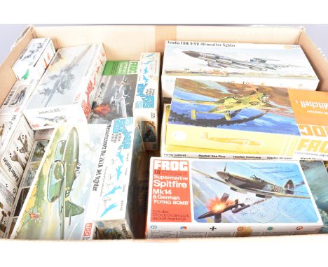 FROG WWII and Later Military Aircraft Kits, mainly boxed 1:72 scale, F284 Lockheed Neptune, F172 Shackleton Anti Sub Plane, F