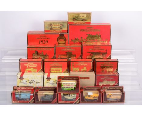 Matchbox Models of Yesteryear,  a boxed collection of vintage commercial vehicles includes a number of steam models and speci