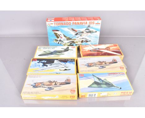 ESCI and PM Model WWII and Later Military and Civil Aircraft Kits, a boxed collection, 1:72 scale, ESCI 9017 Neuport 9factory