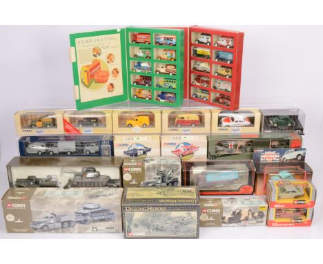 Corgi Military Vehicles and Other Commercial and Private Vehicles by Various Manufacturers, a boxed/cased collection Corgi Un