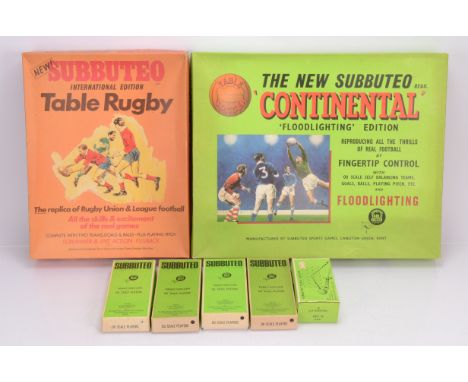 Football and Rugby Subbuteo Sets and various Football Teams and Accessories, Football Continental Lighting Edition, appears c