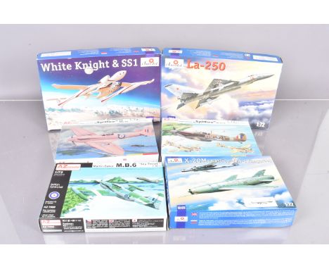 WWII and Later Mainly Military Aircraft Kits of European Manufacture, a boxed collection, 1:72 scale, Amodel, 72208 Vampire, 