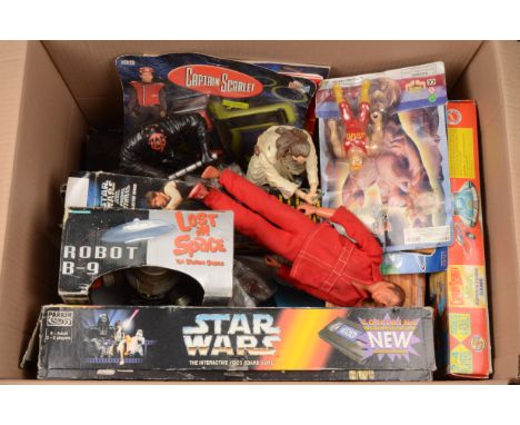  Science Fiction and Other TV and Film Related Toys and Collectibles, various items, all unchecked for completeness, mainly b