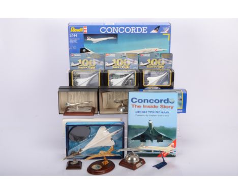 Concorde Diecast and Other Models, boxed models, Corgi (4) and Schabak 1:250 scale, pewter models English  Miniatures limited