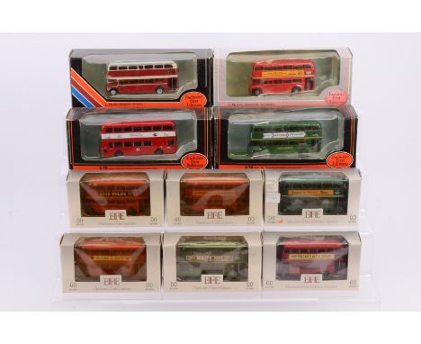 Exclusive First Editions Double Deck Buses,  a boxed collection of 1:76 scale mainly vintage double deck buses, includes a la