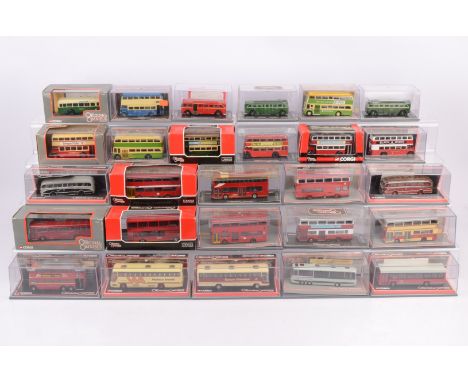 Original Omnibus Diecast Buses and Coaches, a cased collection of 1:76 scale vintage and modern buses and coaches, in various