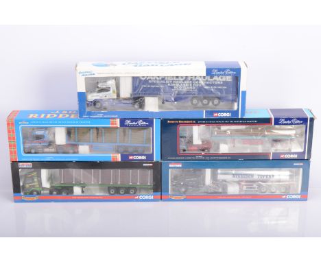 Corgi Articulated Haulage Vehicles, a boxed group of 1:50 scale models, Hauliers of Renown CC13902 Foden Alpha with log trail