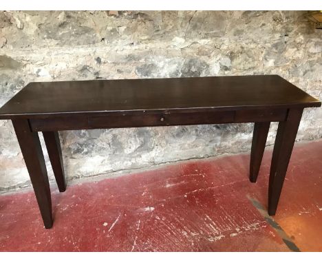 Dark wood console table 