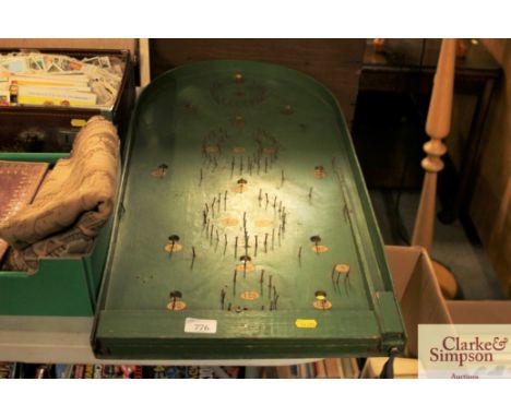 A bagatelle board