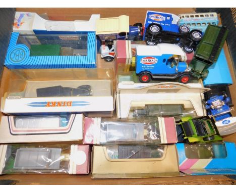 Dinky Days Gone By and other die cast vintage trucks and cars, some boxed. (qty)