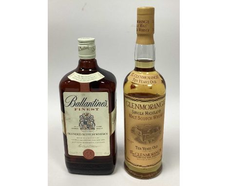 Whisky - Ballantine's Finest Blended Scotch Whisky, 40% Vol., 1 Litre; Glenmorangie Single Highland Malt Scotch Whisky Ten Ye