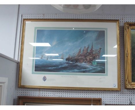Y AFTER BEN MAILE (1922-2017) *ARRThe Sinking of The Mary Rose, limited edition print, signed and numbered 611/650 in pencil 