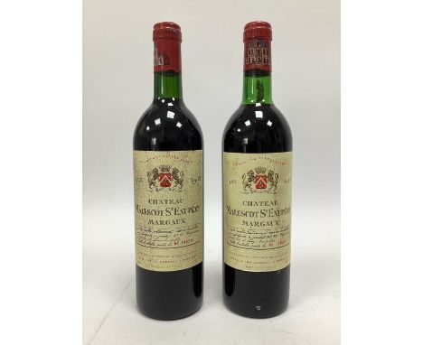 Red Wine - Chateau Malescot St Exupery Margaux 1985, No. 140010; Chateau Malescot St Exupery Margaux 1983, No. 98682. (2)