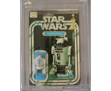 Kenner Star Wars Artoo-Detoo (R2-D2) 3 3/4 action figure on 12 B back card. UKG graded 70% (C65% B80% F75%).