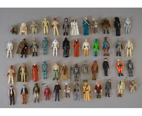 Quantity of Kenner Star Wars 3 3/4 action figures, some with weapons/accessories. Overall G. (approx. 48)