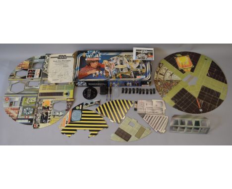 Palitoy Star Wars Death Star. Includes: all cardboard pieces besides card ring; ten clips; trash chute; gun position and clea