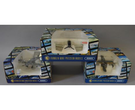 Three boxed Franklin Mint diecast model aircraft in 1:48 scale from their 'Armour Collection' including  B11E069 'Japanese Ze