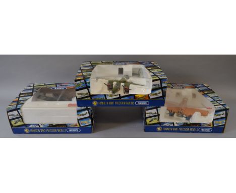 Three boxed Franklin Mint diecast model aircraft in 1:48 scale from their 'Armour Collection', B11E198 'Heinkel III Battle of