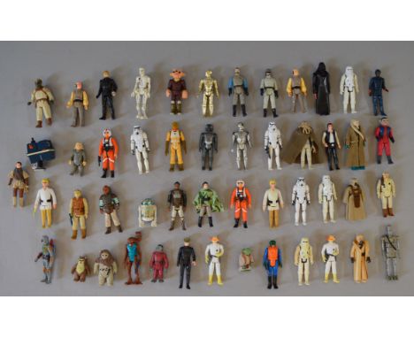 Quantity of Kenner Star Wars 3 3/4 action figures, some with weapons/accessories. Overall G. (approx. 48)