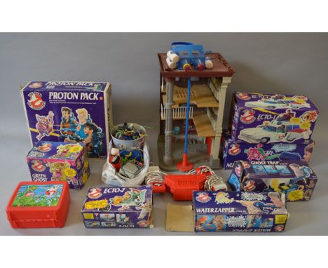 Kenner Real Ghostbusters, quantity of assorted toys, includes: good quantity of action figures; Firehouse; lunchbox; seven bo