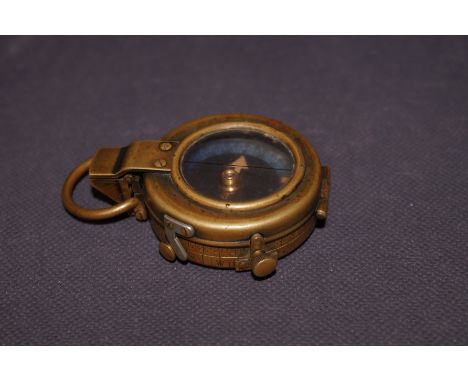 Military Brass Compass dated 1917 No. 66879 with Crows foot