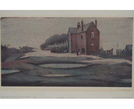 Laurence Stephen Lowry (1887-1976) limited edition signed print (245/500) "The Lonely House", signed lower right in pencil. (