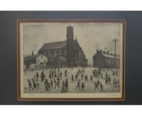 Laurence Stephen Lowry (1887-1976) limited edition signed print (31785/500) 'St Mary's, Beswick', signed in pencil bottom rig