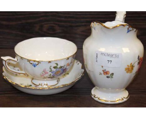 ROYAL CROWN DERBY FLORAL TEA SERVICE 