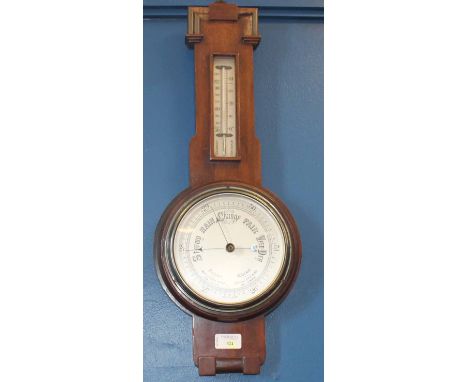 OAK CARVED BAROMETER