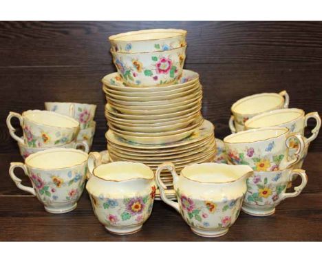 CROWN STAFFORDSHIRE FLORAL TEA SET