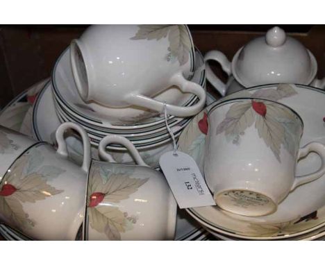 KELTCRAFT DESIGNED BY NORITAKE PART DINNER SERVICE
comprising four cups and saucers, sugar, cream, four bowls, four side plat