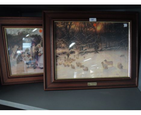 Two prints including sheep interest