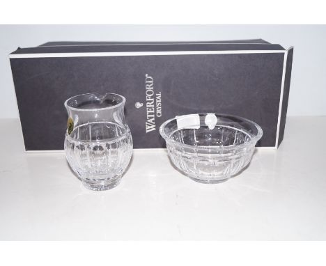 Waterford Crystal jug bowl and ladle set, boxed as new