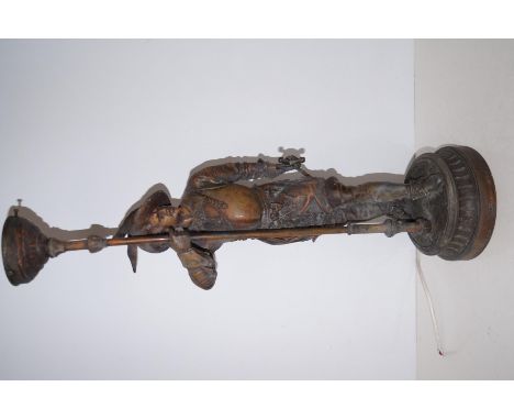 Large spelter lamp