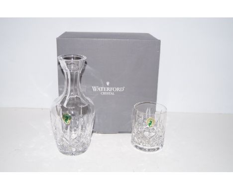 Waterford Crystal decanter and glass set, boxed as new 